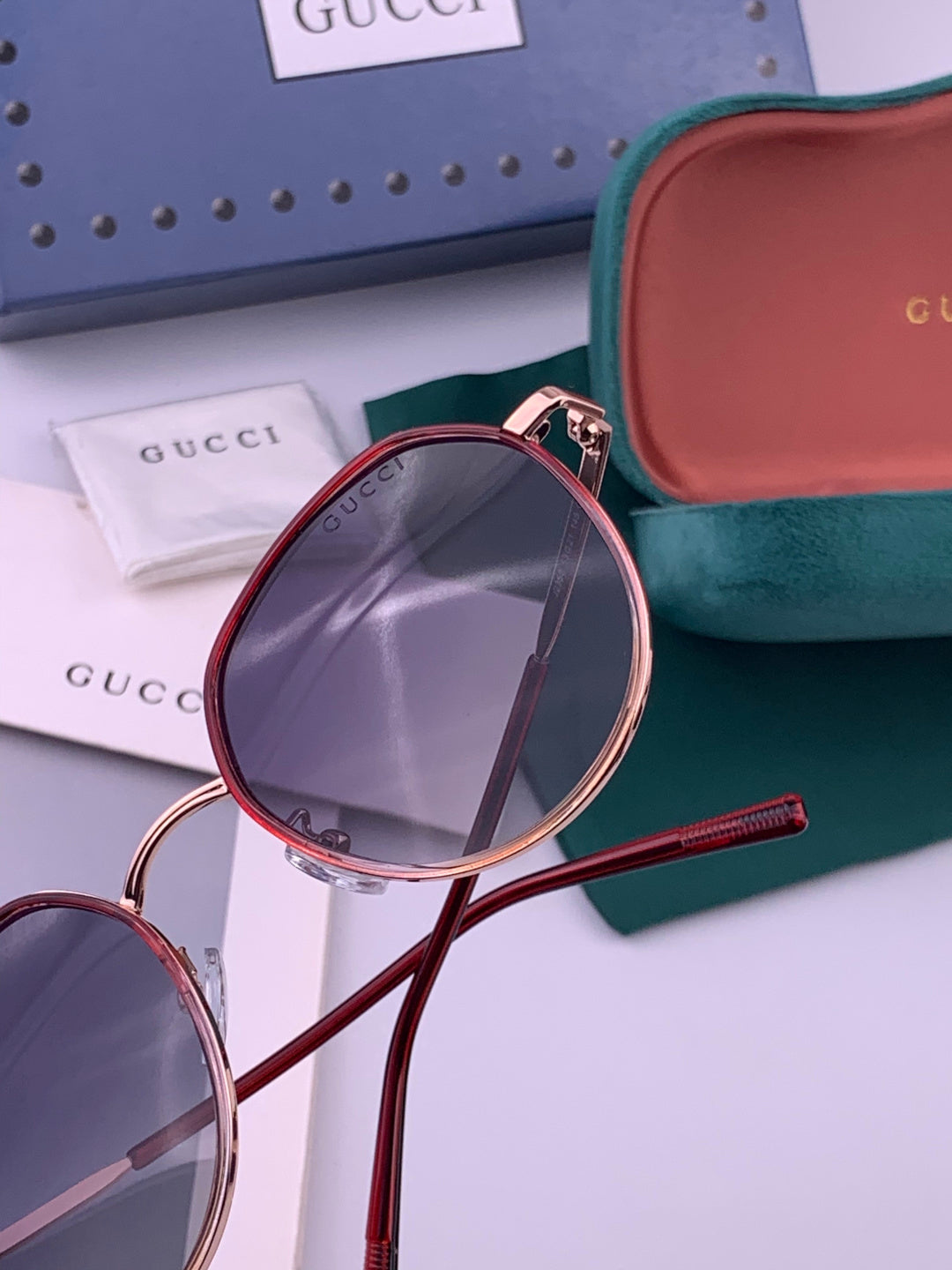 Gucci G2235 Polarized Round Brown Lens Sunglasses for Women - 448699 - detail image 4