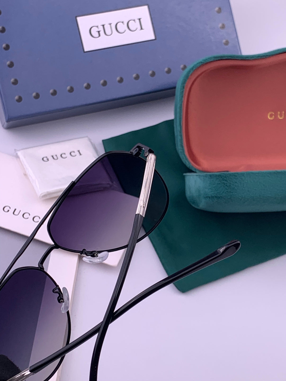 Gucci 5327 Polarized Aviator Gold Lens Sunglasses for Men & Women - 448701 - detail image 4