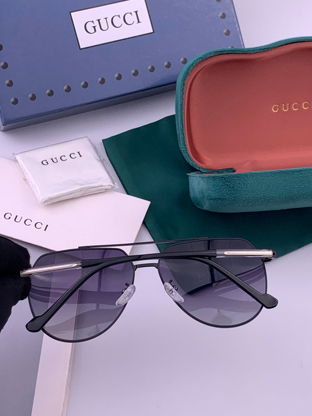 Gucci 5327 Polarized Aviator Gold Lens Sunglasses for Men & Women - 448701 - detail image 2