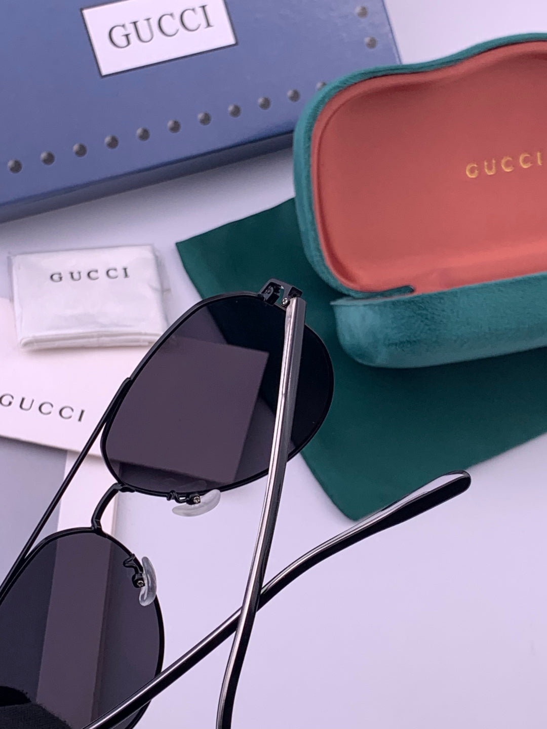 Gucci 5327 Polarized Aviator Gold Lens Sunglasses for Men & Women - 448703 - detail image 5
