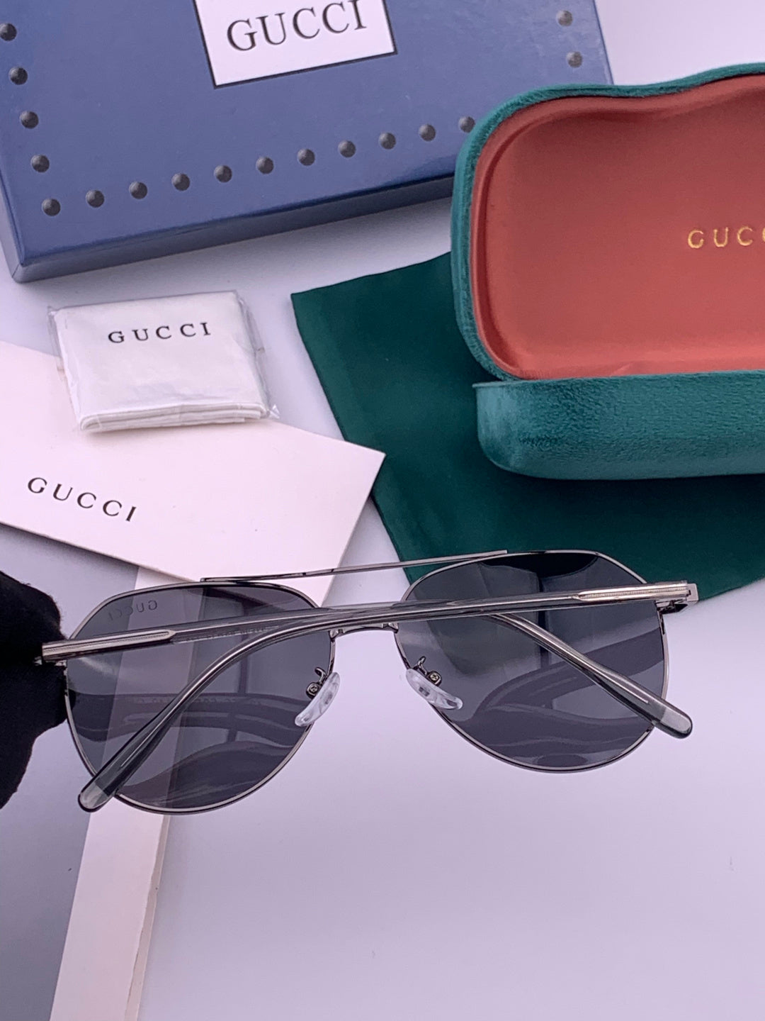 Gucci 5327 Polarized Aviator Gold Lens Sunglasses for Men & Women - 448704 - detail image 4