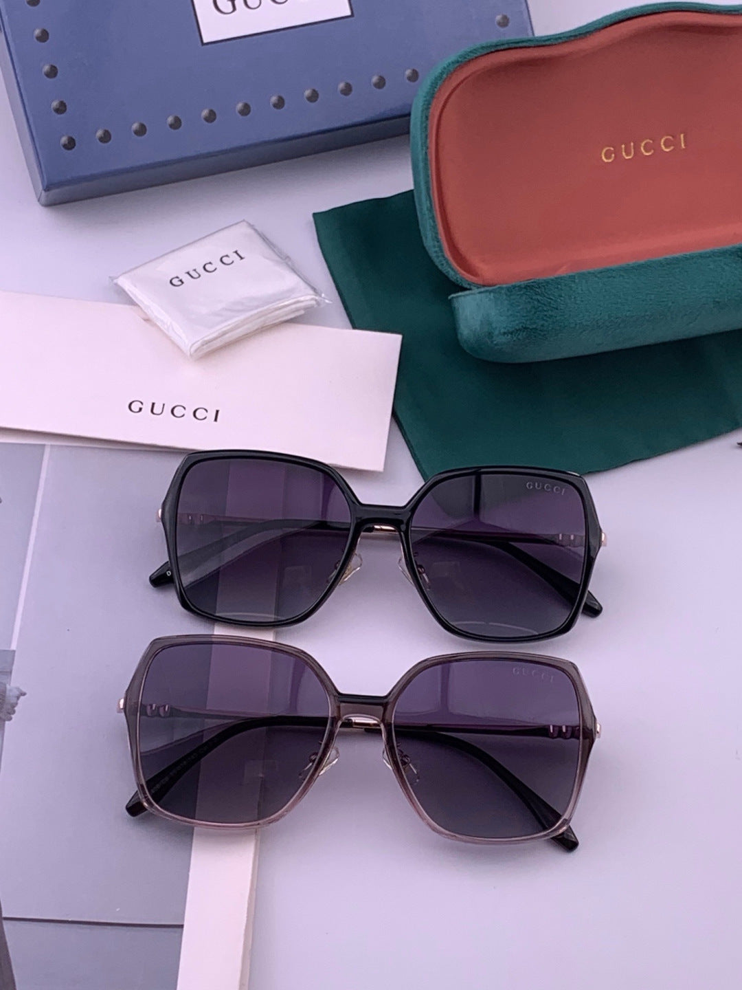 Gucci G6640 Polarized Round Red Lens Sunglasses for Women - 448882 - detail image 8