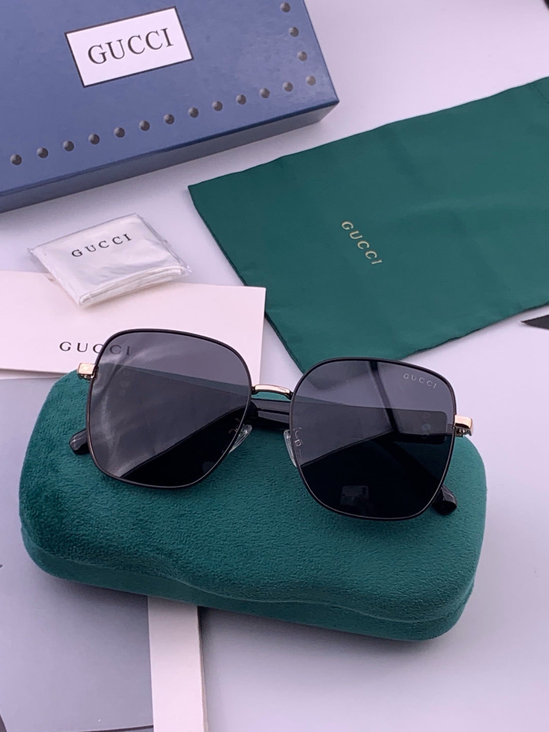 Gucci G9388 Round Gold Lens Sunglasses for Men & Women - 448884 - detail image 7