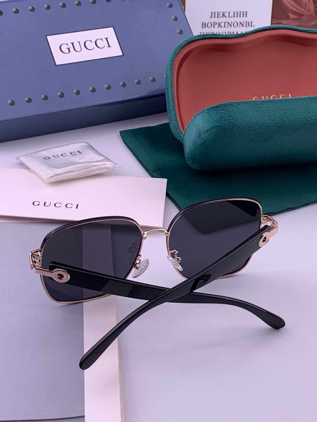 Gucci G9388 Round Gold Lens Sunglasses for Men & Women - 448884 - detail image 5