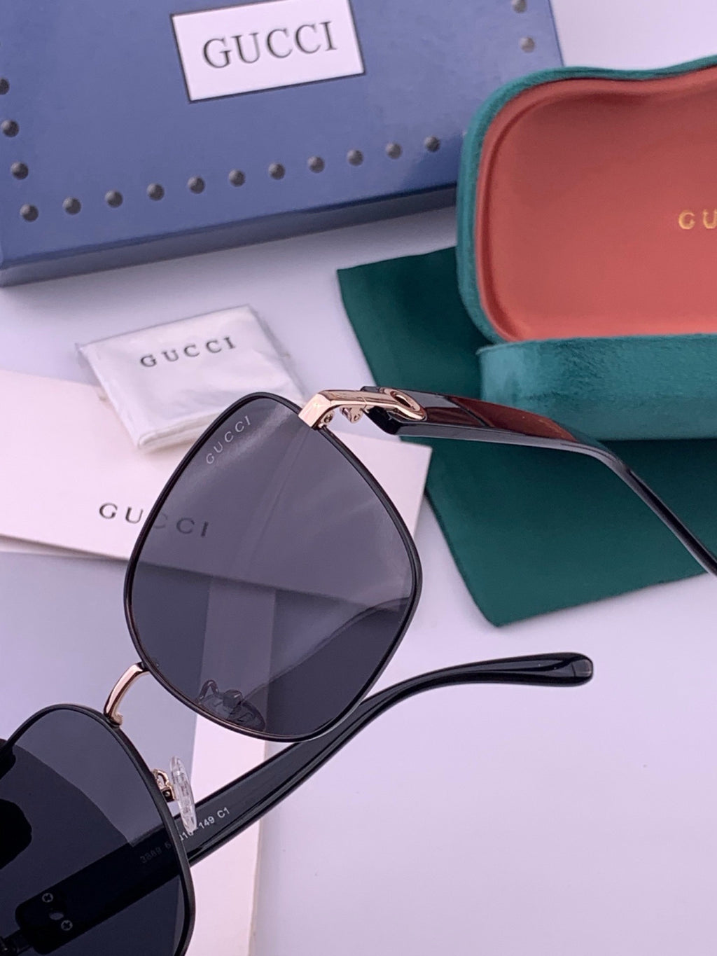 Gucci G9388 Round Gold Lens Sunglasses for Men & Women - 448884 - detail image 4