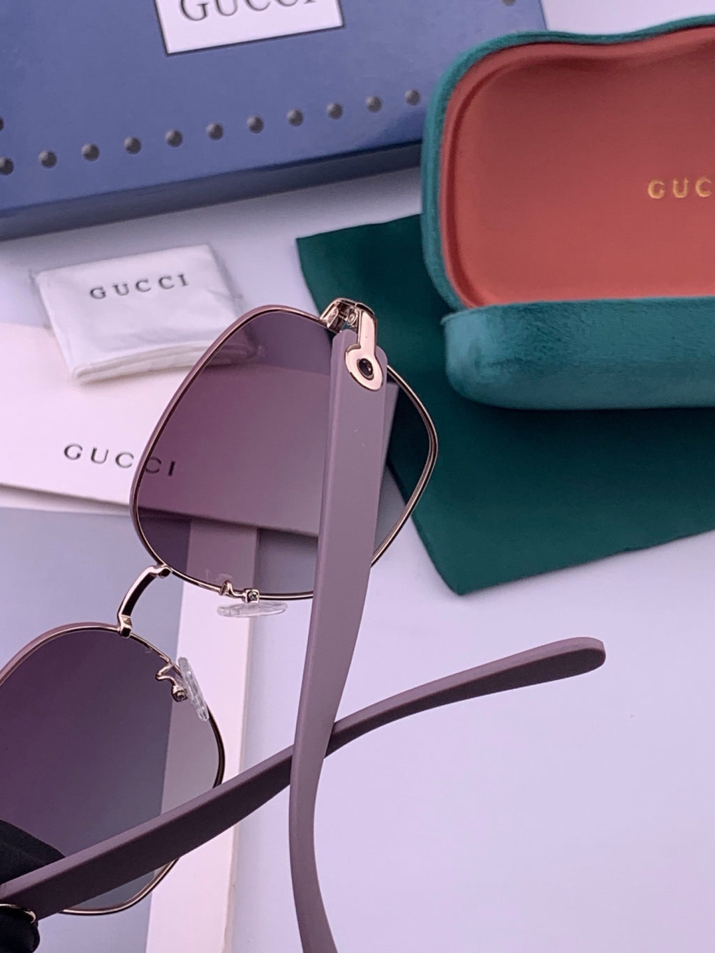 Gucci G9388 Round Gold Lens Sunglasses for Men & Women - 448684 - detail image 4