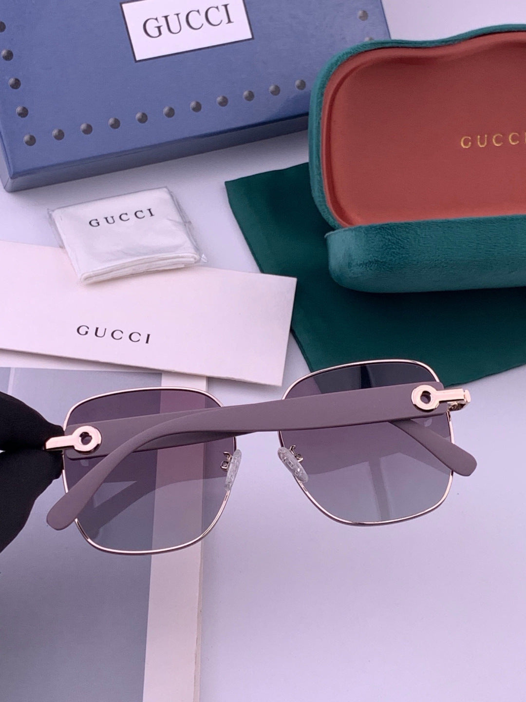 Gucci G9388 Round Gold Lens Sunglasses for Men & Women - 448684 - detail image 6