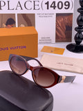 Louis Vuitton L15803 Square Black Lens Sunglasses for Women - 448505