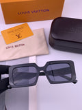 Louis Vuitton L37004 Oversized Black Lens Sunglasses for Men & Women - 448488