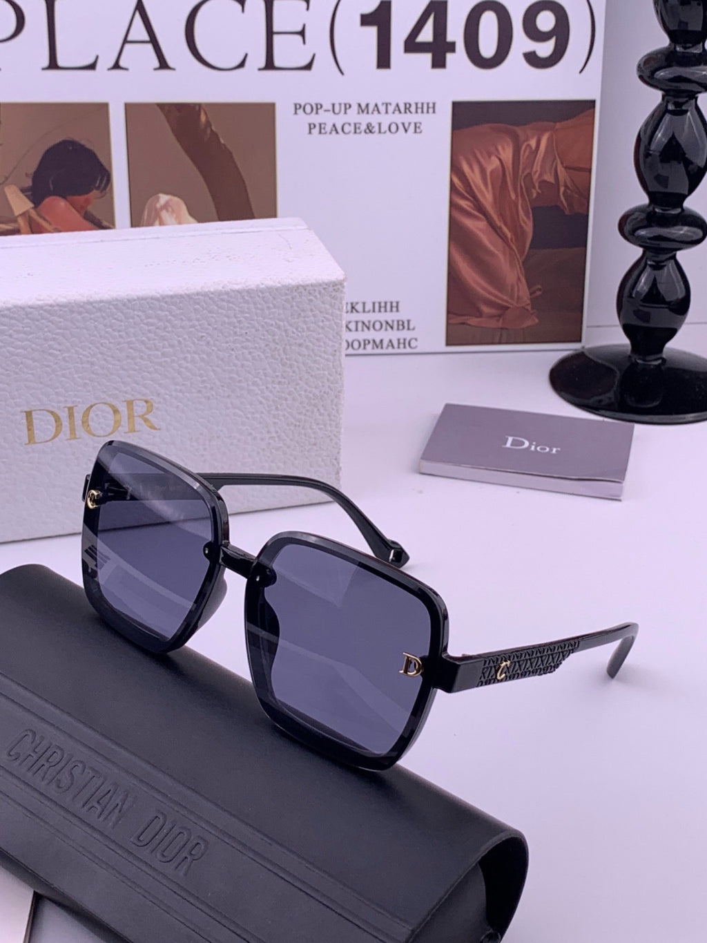 Dior D47002 Fashion Blue Lens Sunglasses for Men & Women - detail image 2