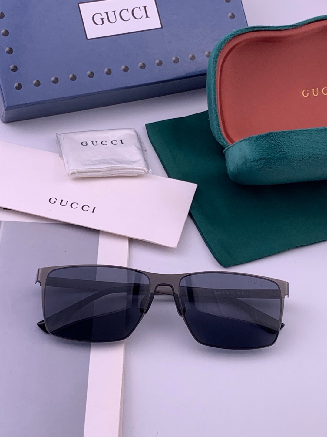 Gucci G6225 Polarized Aviator Gold Lens Sunglasses for Men - 448778 - detail image 7