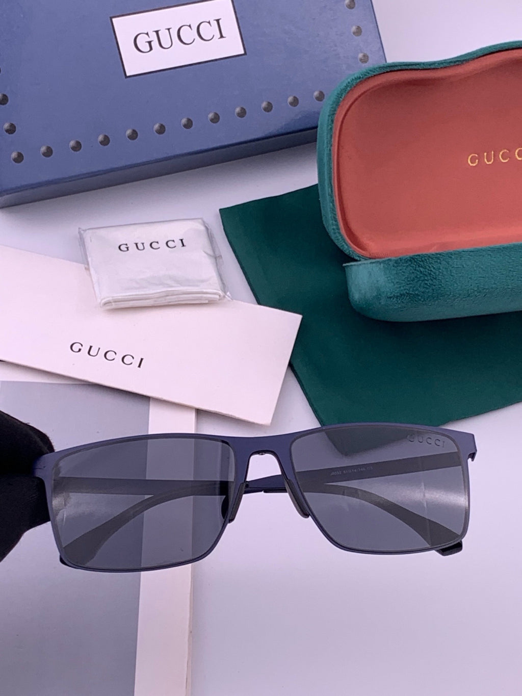 Gucci G6225 Polarized Aviator Gold Lens Sunglasses for Men