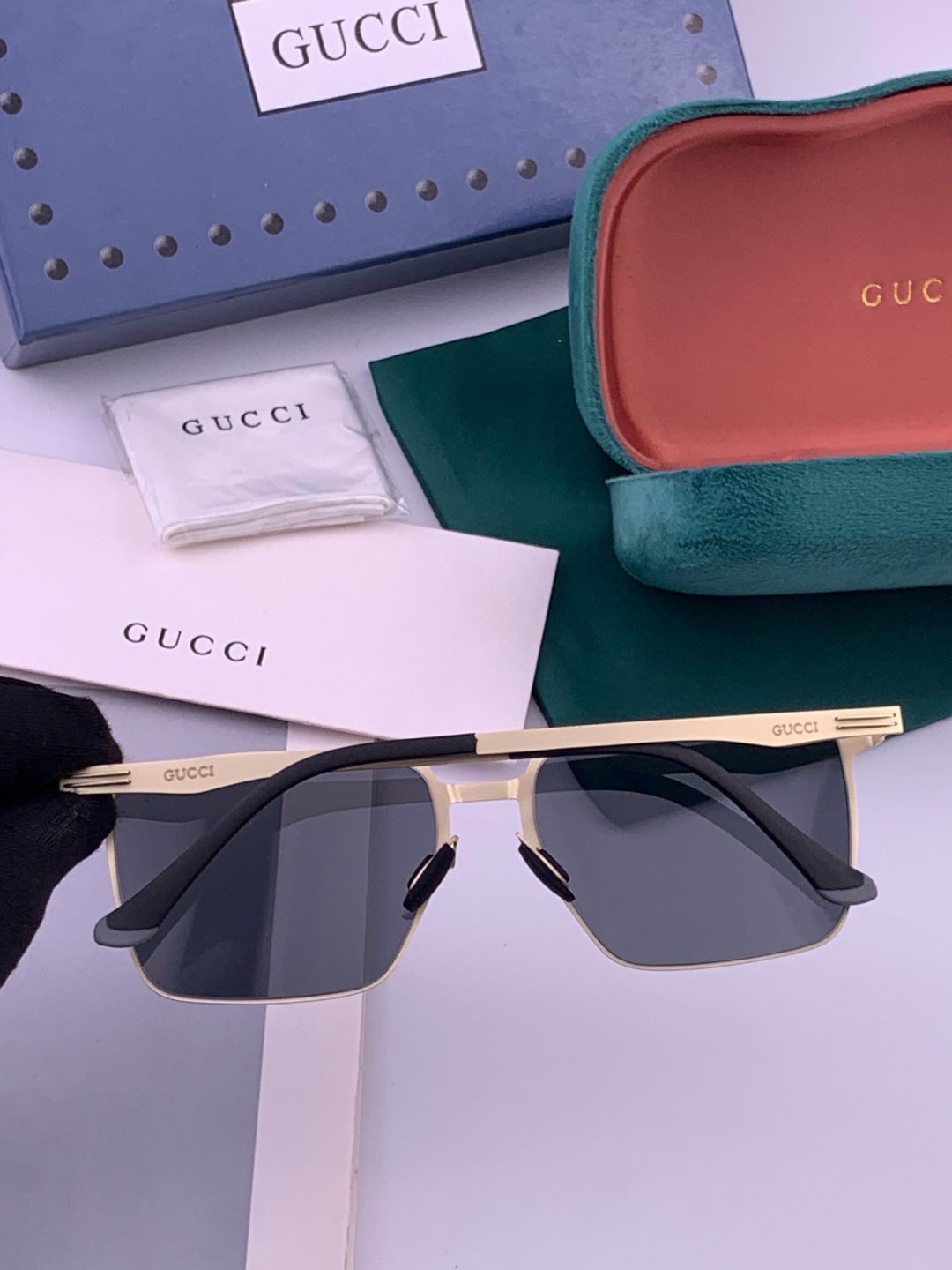 Gucci G9881 Fashion Gold Lens Sunglasses for Men & Women - detail image 6