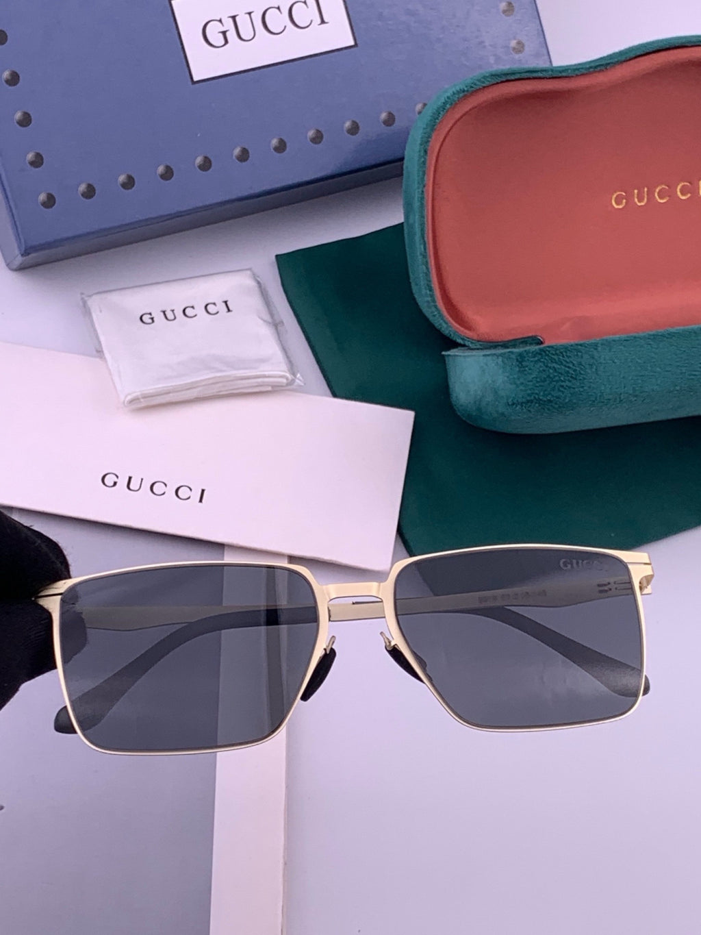 Gucci G9881 Fashion Gold Lens Sunglasses for Men & Women