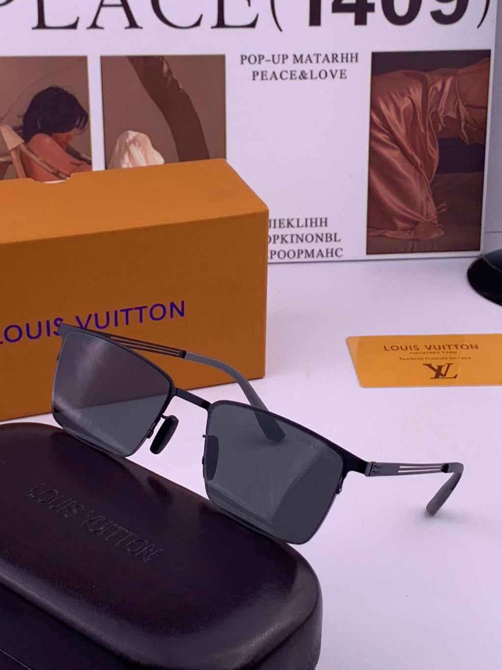 Louis Vuitton L510 Fashion Gold Lens Sunglasses for Men & Women - 448566 - detail image 2