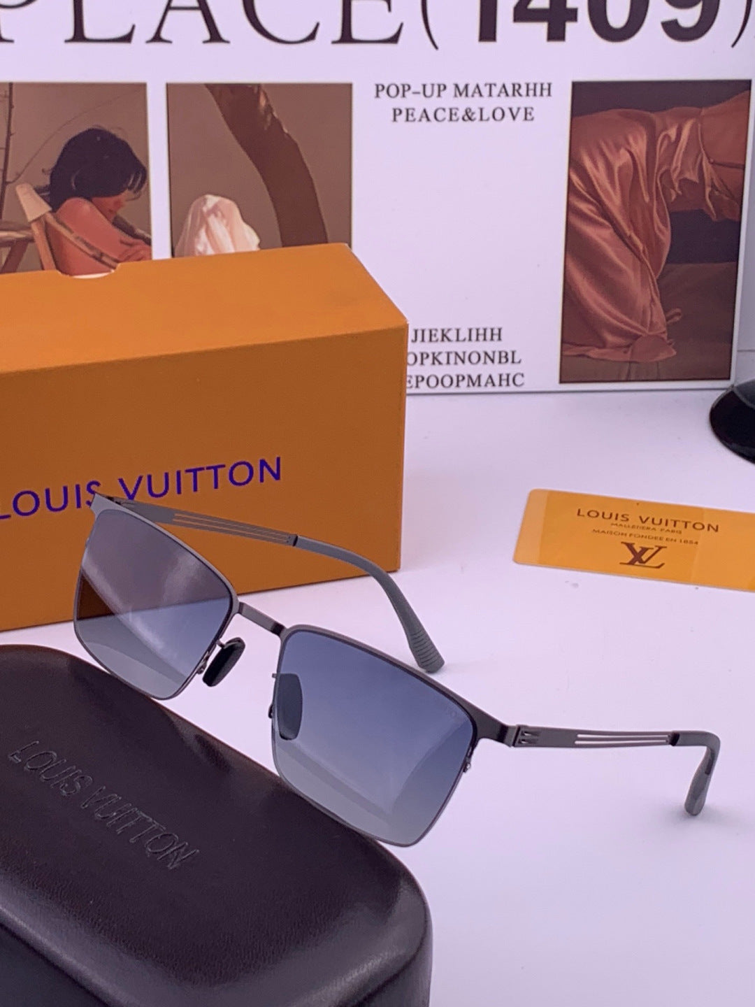 Louis Vuitton L510 Fashion Gold Lens Sunglasses for Men & Women - 448567 - detail image 2