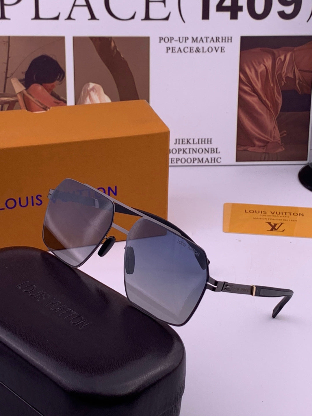 Louis Vuitton L313 Fashion Gold Lens Sunglasses for Men & Women - 448573 - detail image 3