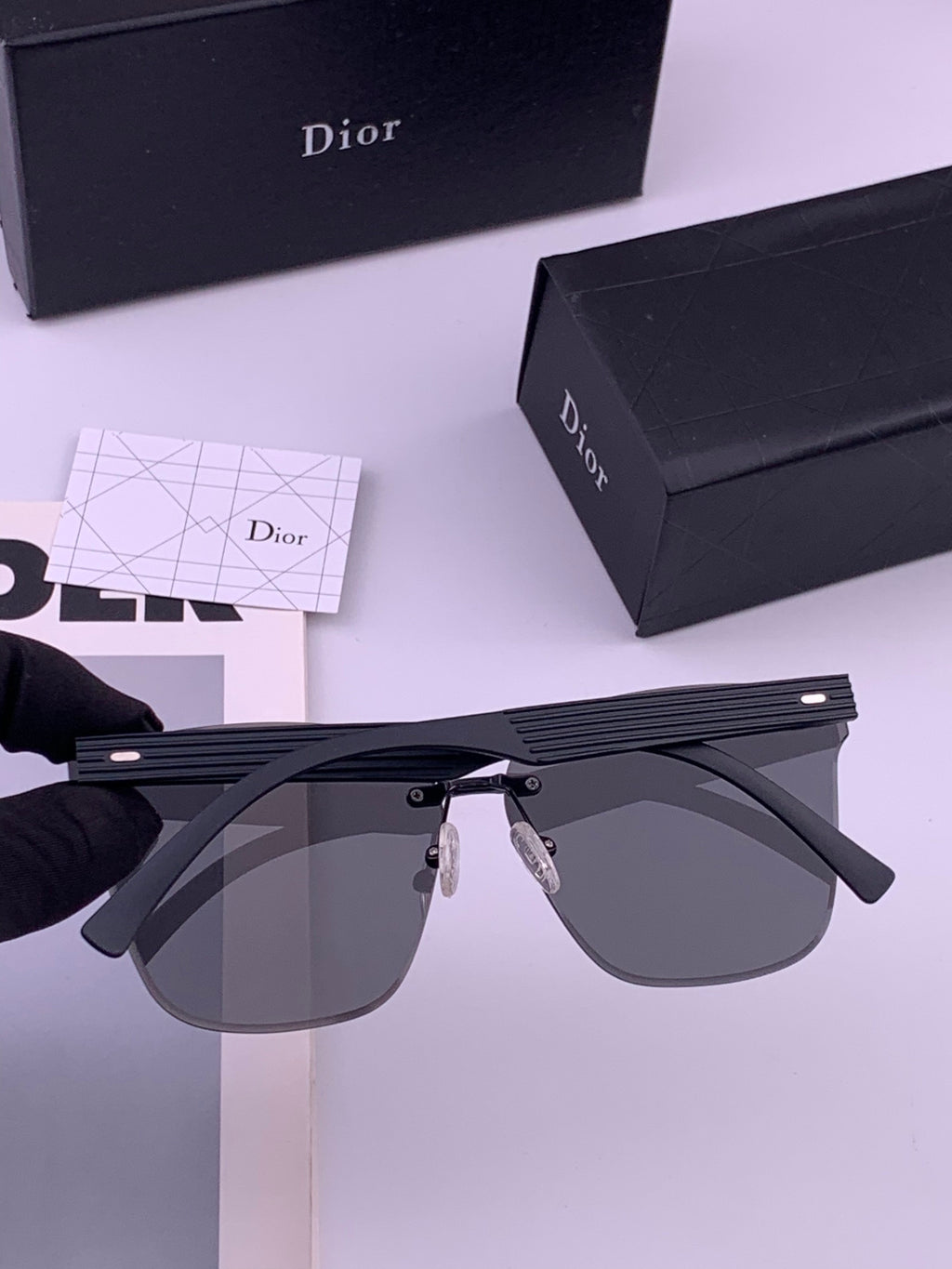 Dior CD5151 Acetate Fashion Black Lens Sunglasses for Men & Women - 465339 - detail image 4