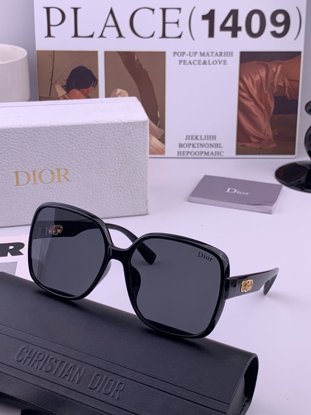 Dior D3510 Polarized Fashion Black Lens Sunglasses for Men & Women - 465340 - detail image 2
