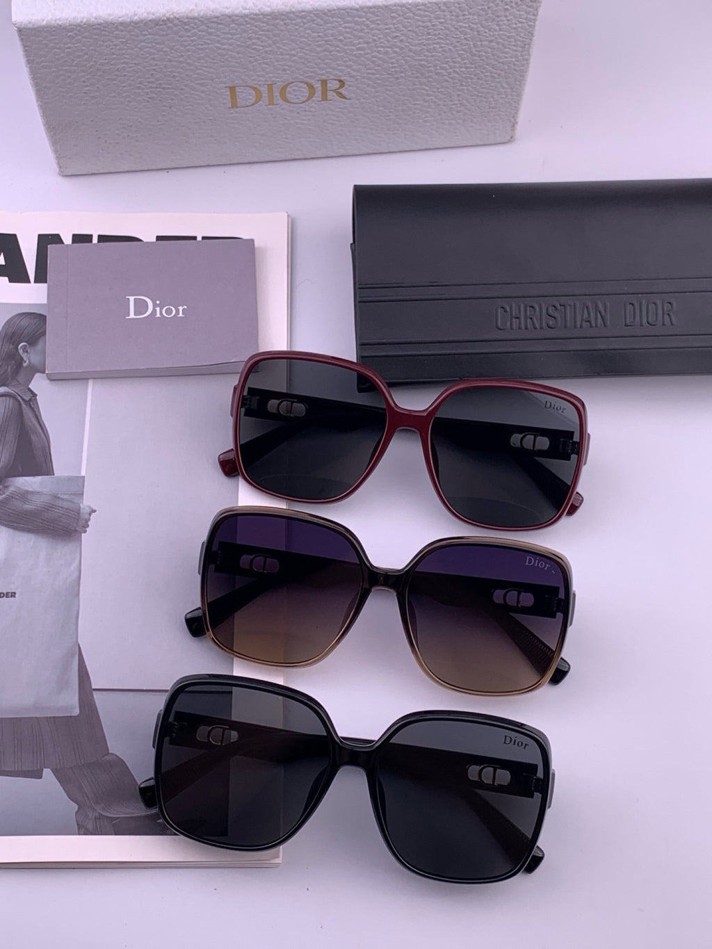 Dior D3510 Polarized Fashion Black Lens Sunglasses for Men & Women - 465340 - detail image 4