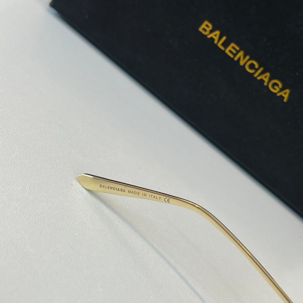 Balenciaga Rectangular Brown Lens Sunglasses for Men & Women - 466021 - detail image 7