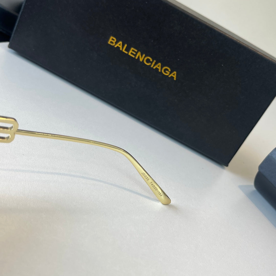 Balenciaga Rectangular Brown Lens Sunglasses for Men & Women - 466021 - detail image 8
