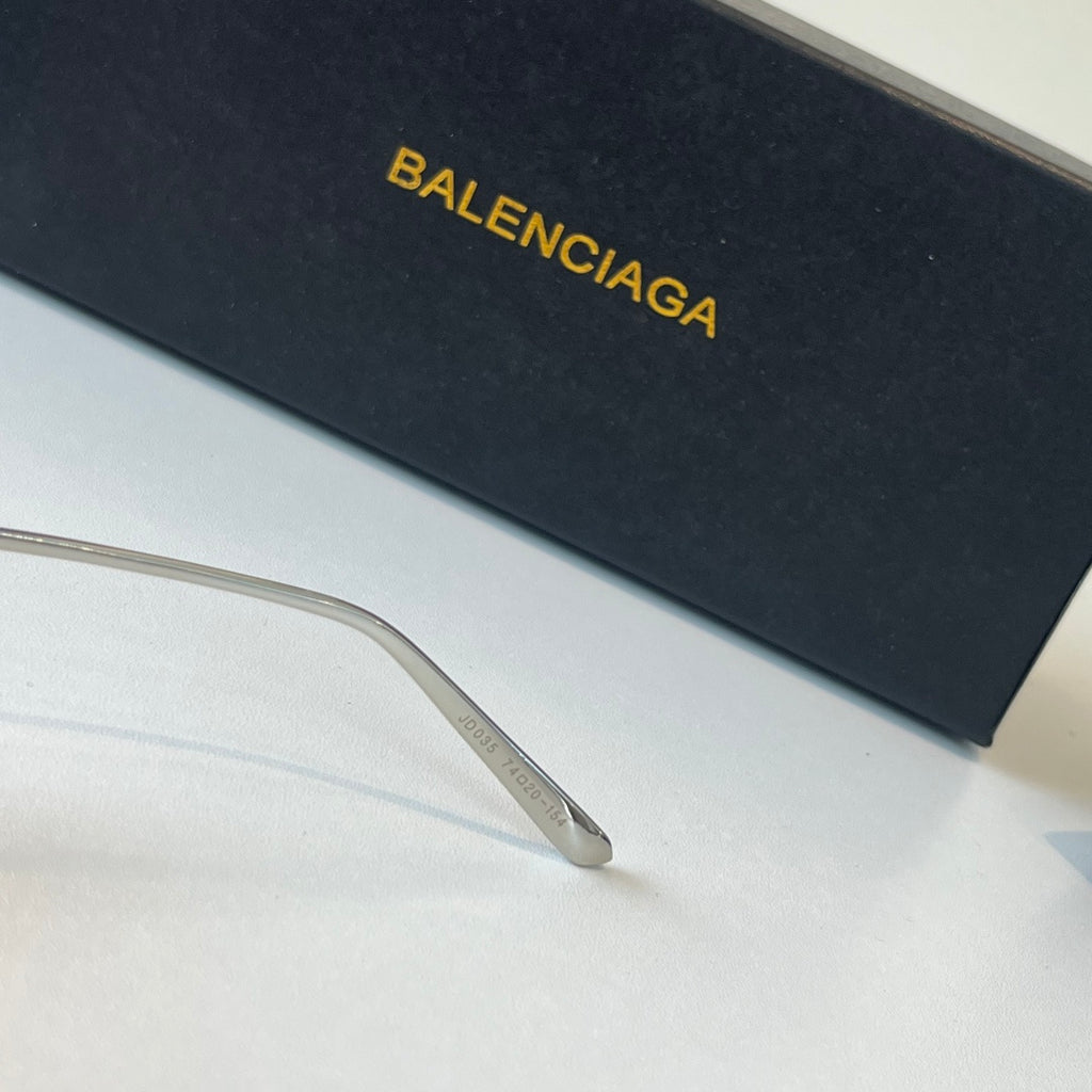 Balenciaga Rectangular Silver Lens Sunglasses for Men & Women - 466023 - detail image 7