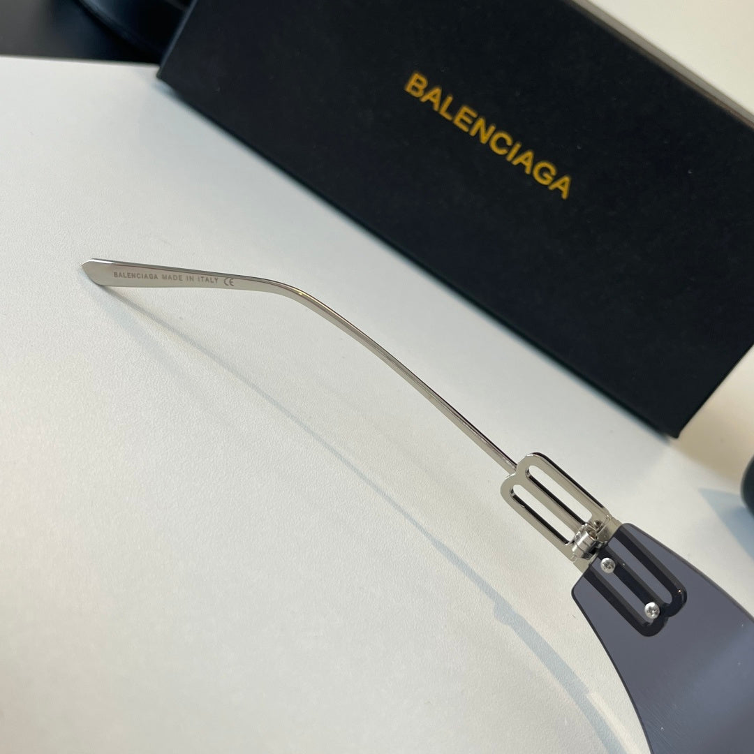 Balenciaga Rectangular Silver Lens Sunglasses for Men & Women - 466024 - detail image 8