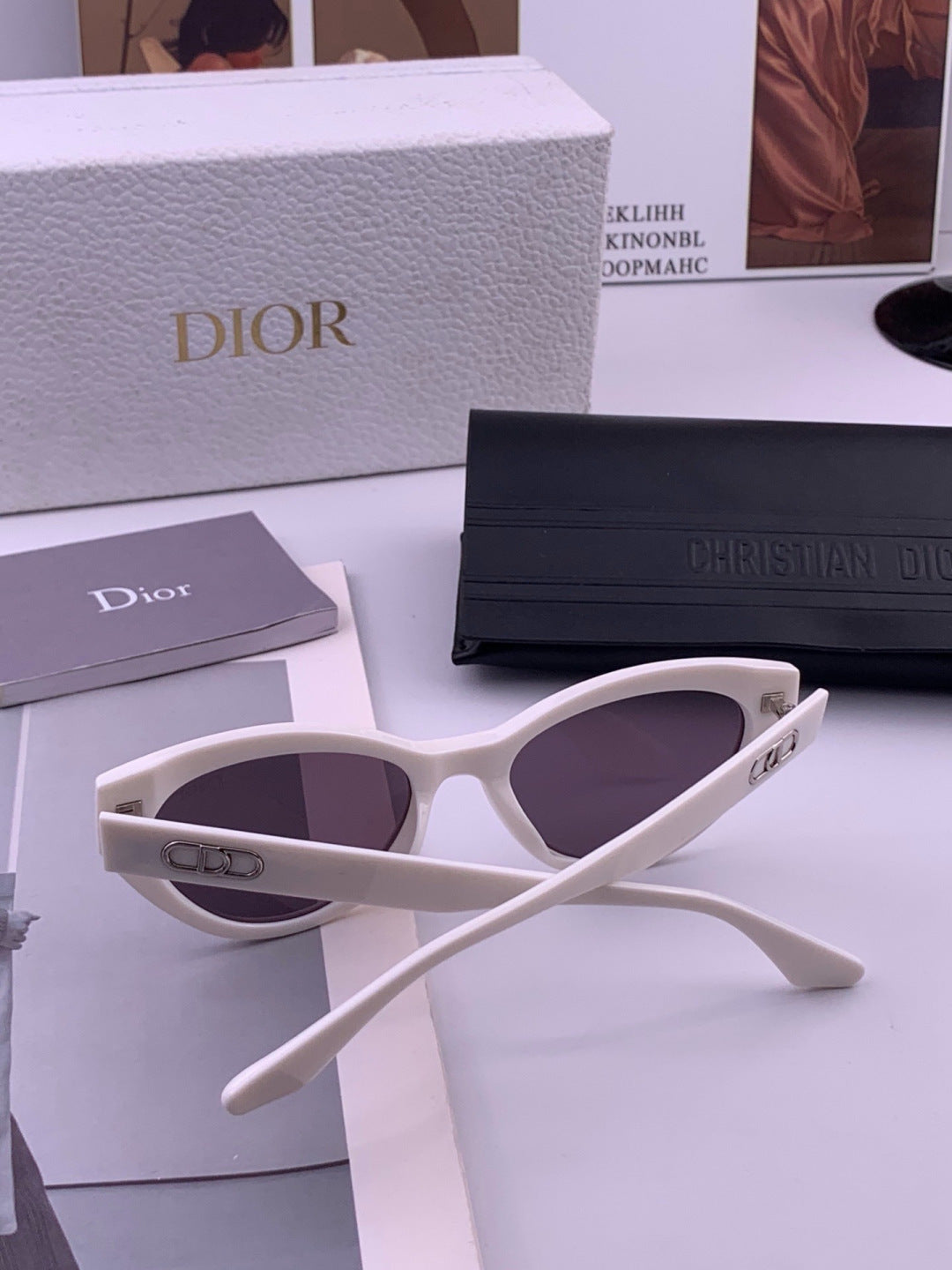 Dior D4109 Polarized Square Pink Lens Sunglasses for Men & Women - 465366 - detail image 4