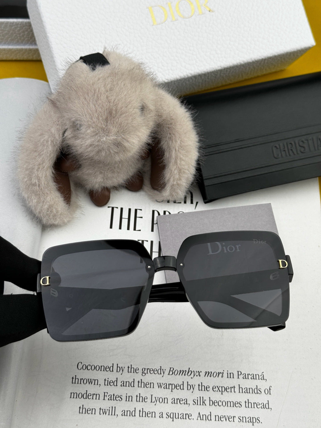 Dior CD6251 Polarized Square Black Lens Sunglasses for Women - 465368 - detail image 2