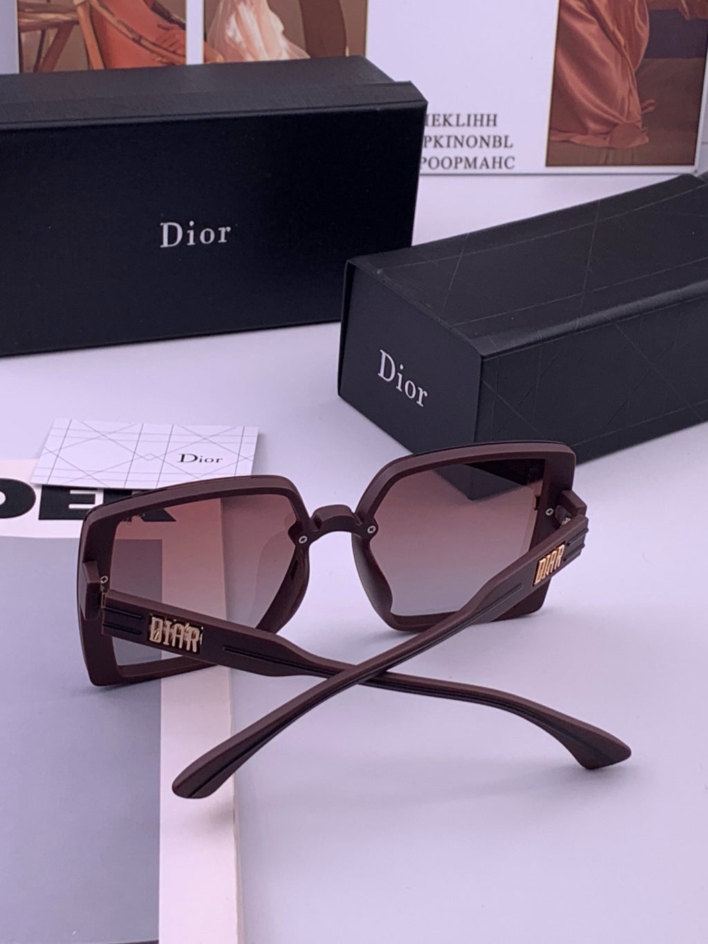 Dior D5290 Polarized Square Brown Lens Sunglasses for Men & Women - 465370 - detail image 5