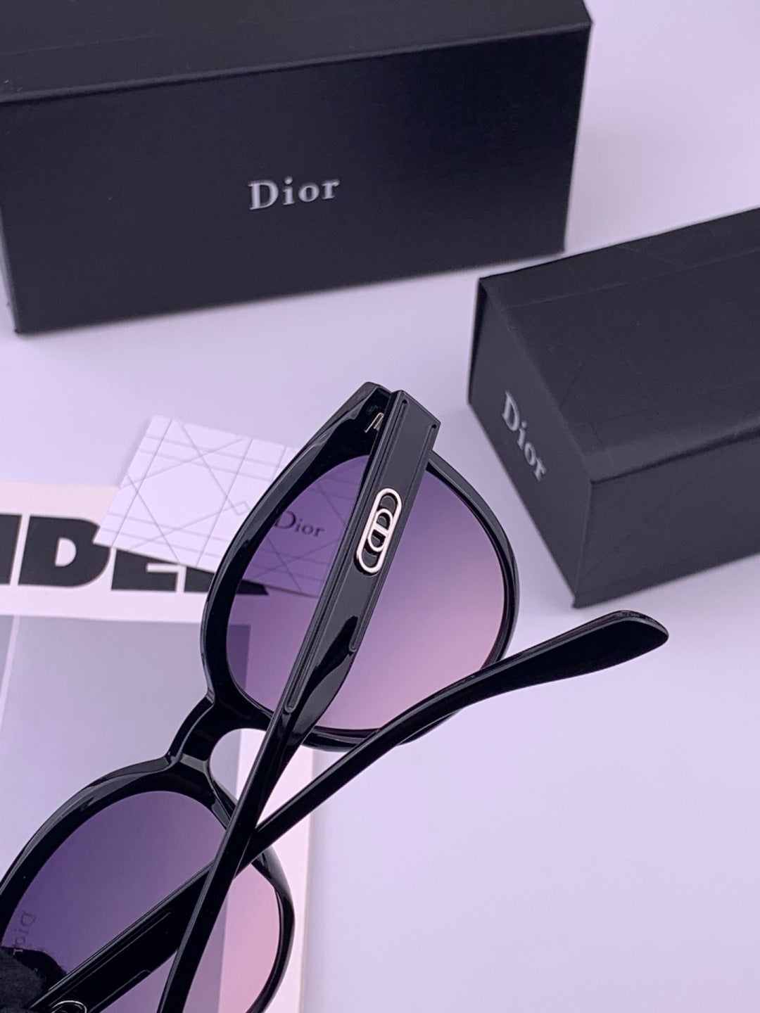 Dior CD5106 Polarized Square Brown Lens Sunglasses for Women - 465375 - detail image 5
