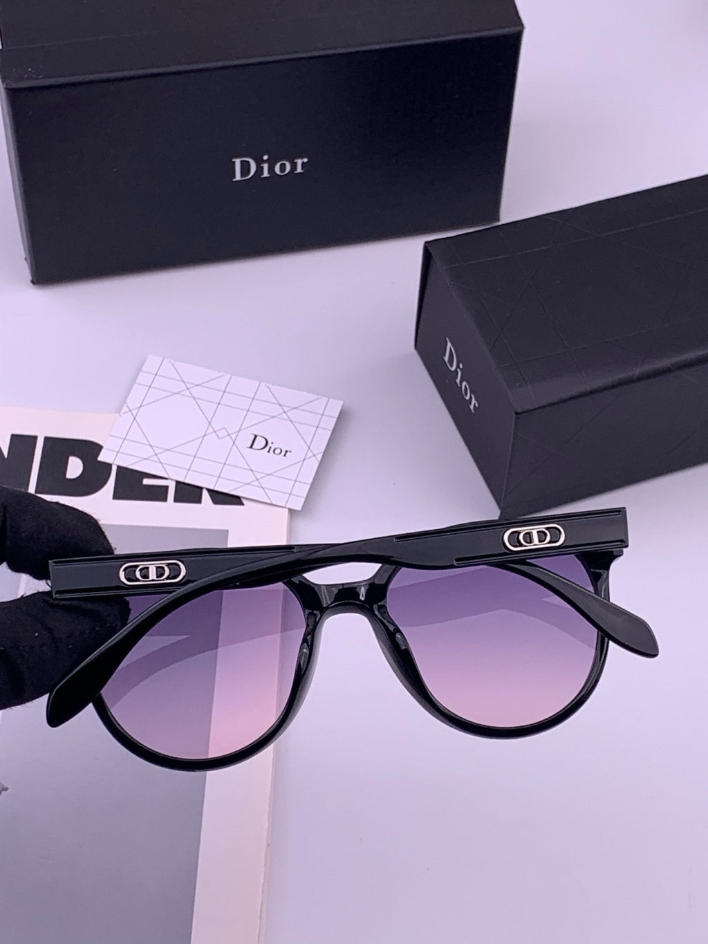 Dior CD5106 Polarized Square Brown Lens Sunglasses for Women - 465375 - detail image 6