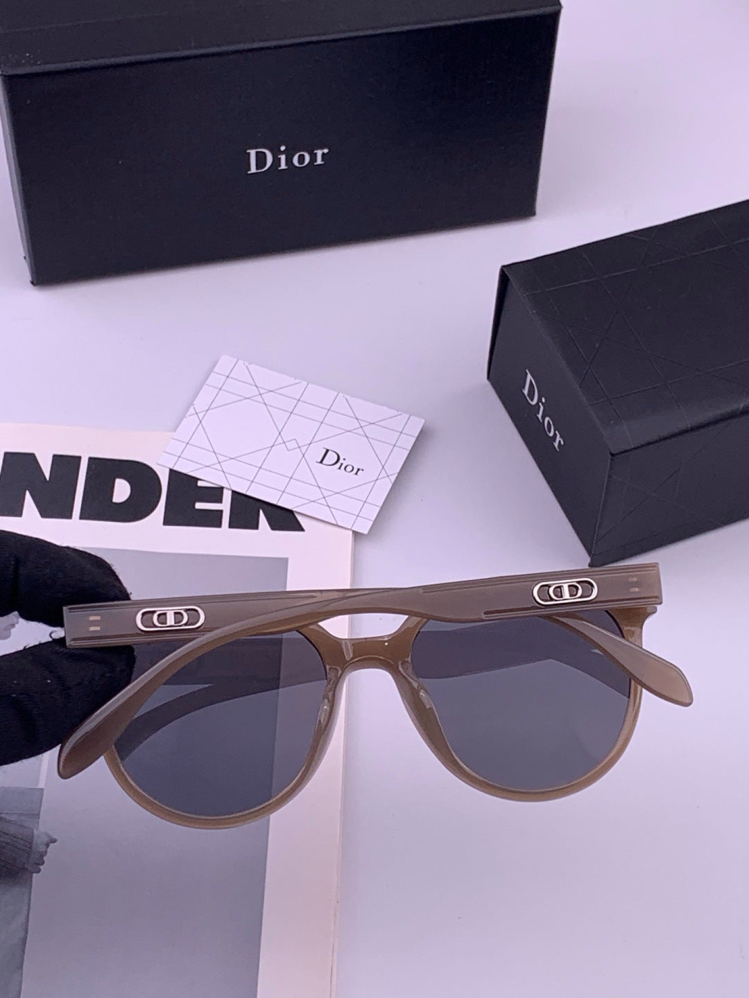 Dior CD5106 Polarized Square Brown Lens Sunglasses for Women - detail image 3