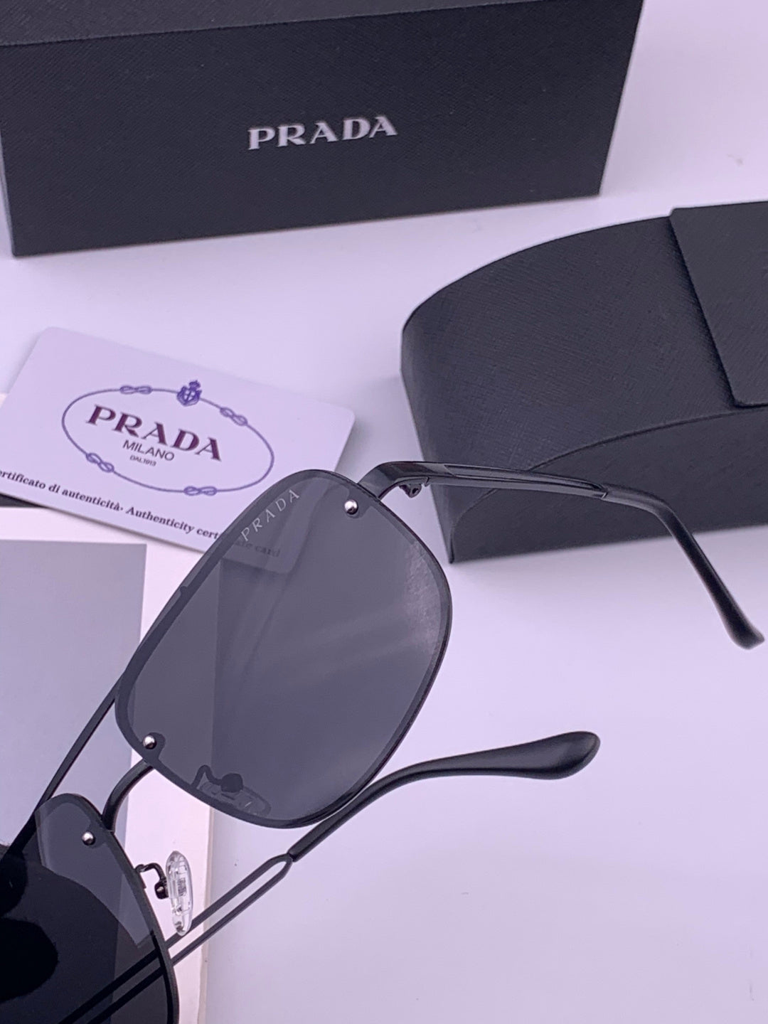 Prada P880665 Polarized Fashion Gray Lens Sunglasses for Men - detail image 3
