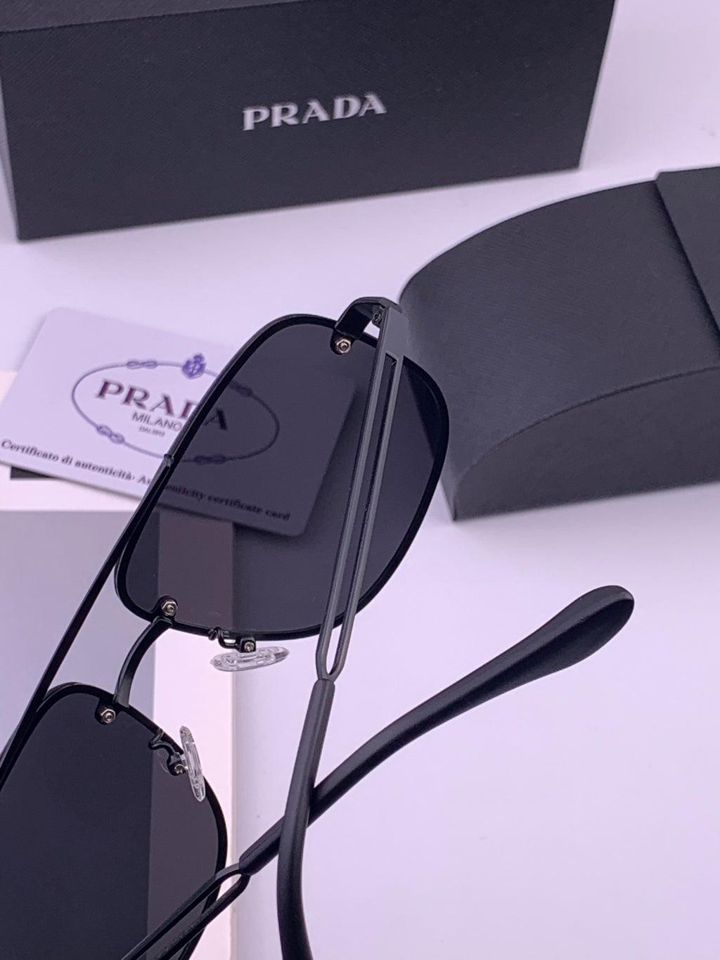 Prada P880665 Polarized Fashion Gray Lens Sunglasses for Men - detail image 5