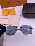 Louis Vuitton L2253 Polarized Aviator Blue Lens Sunglasses for Men - 464743