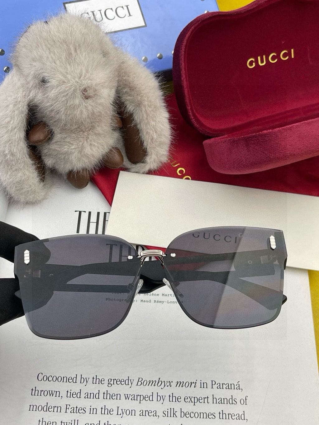 Gucci G3101 Square Black Lens Sunglasses for Men & Women - 465020 - detail image 2