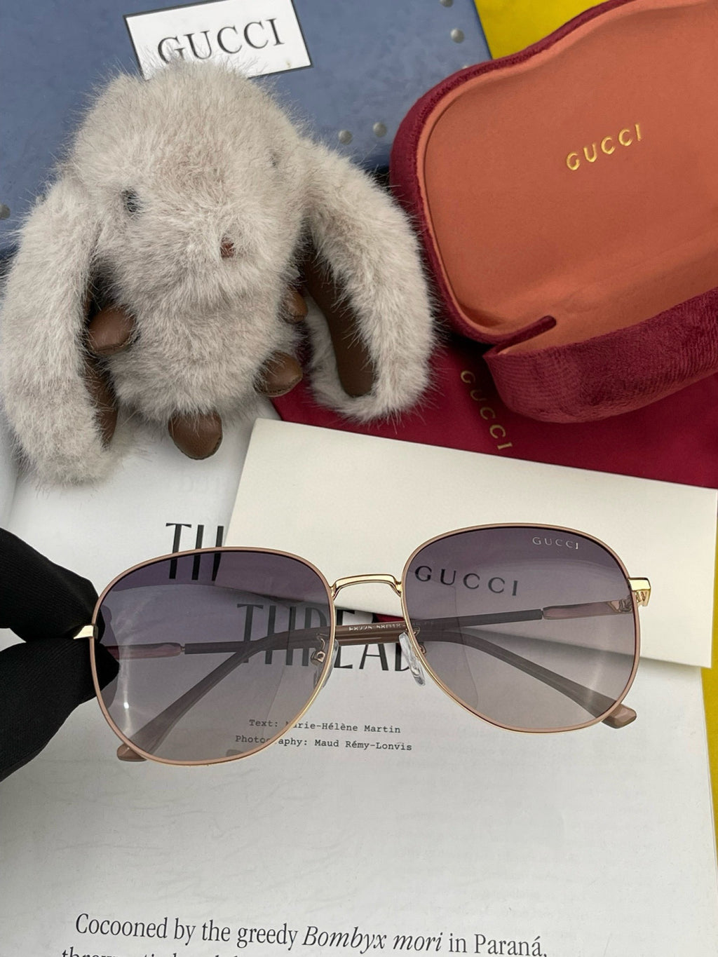 Gucci G5822 Polarized Oversized Gold Lens Sunglasses for Men & Women - 465021