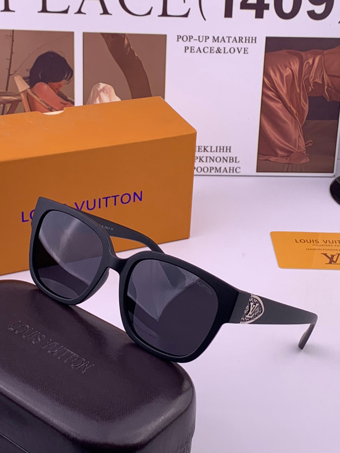 Louis Vuitton L7511 Square Brown Lens Sunglasses for Men & Women - 464792 - detail image 2