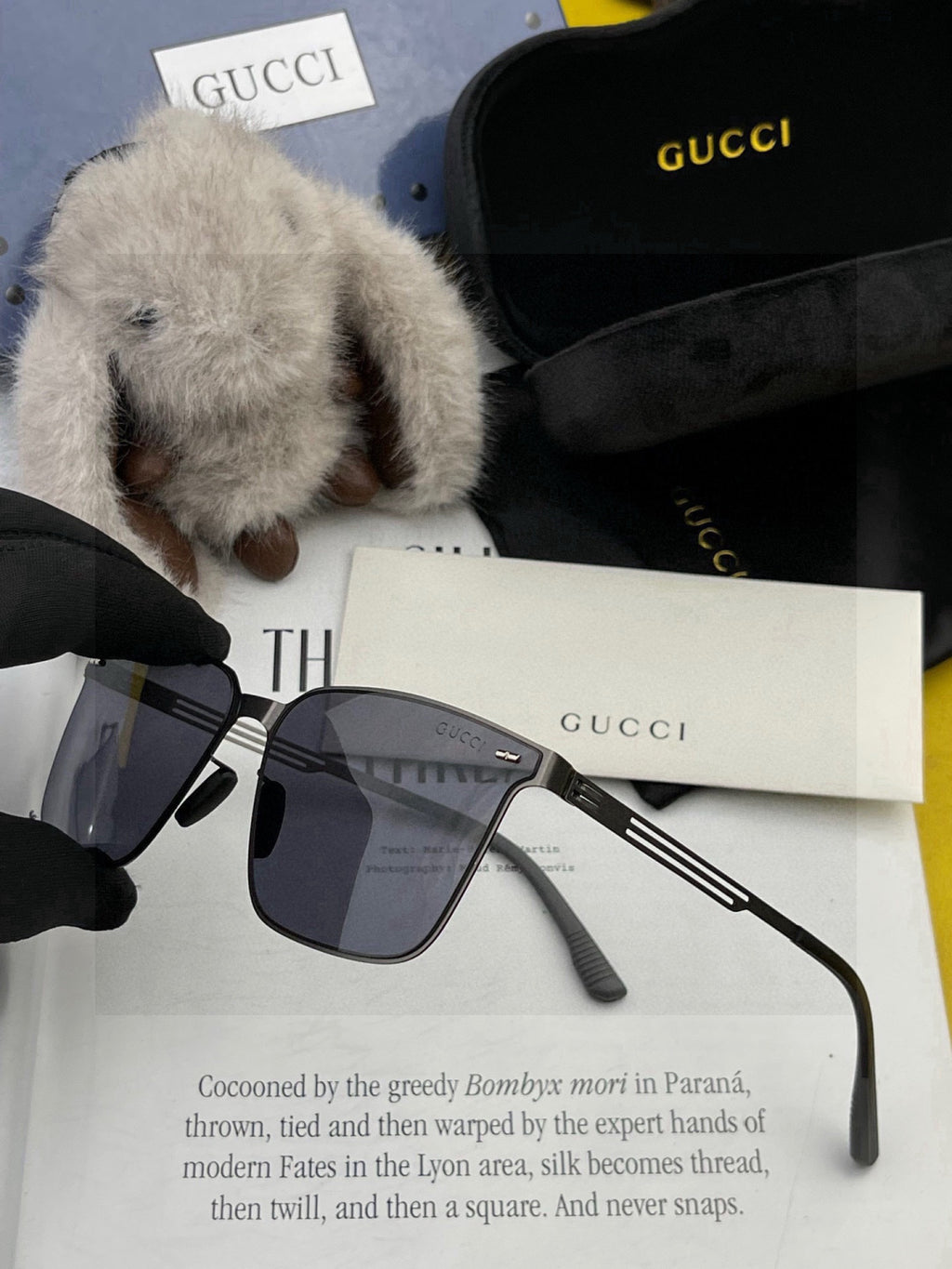 Gucci G176 Polarized Aviator Red Lens Sunglasses for Men - 464984 - detail image 4
