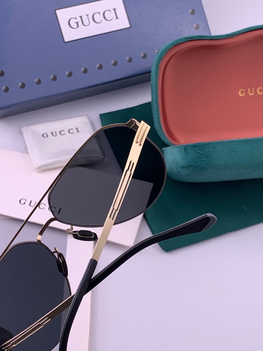 Gucci G5882 Fashion Gold Lens Sunglasses for Men & Women - 464985 - detail image 5