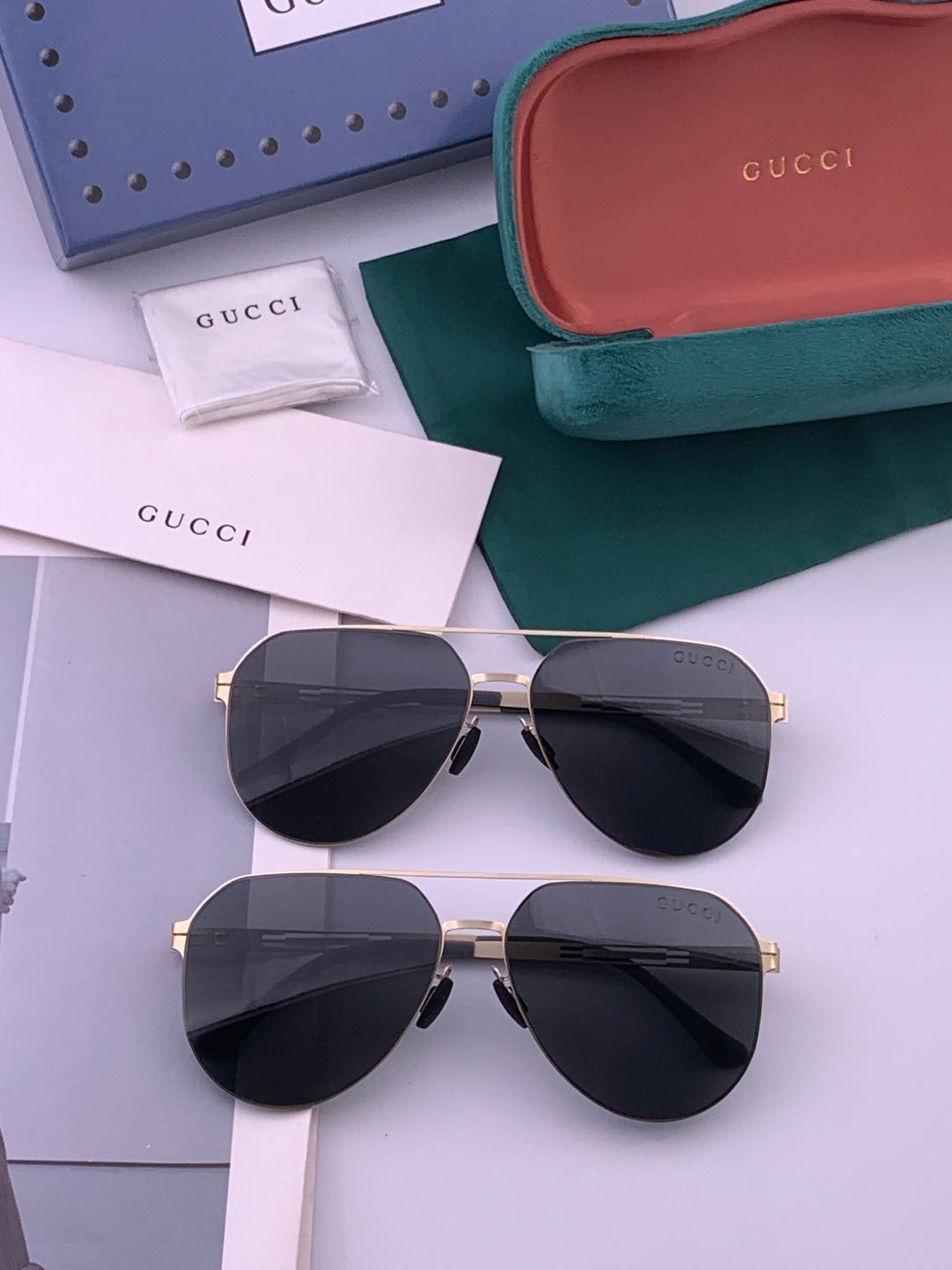 Gucci G5882 Fashion Gold Lens Sunglasses for Men & Women - 464985 - detail image 7