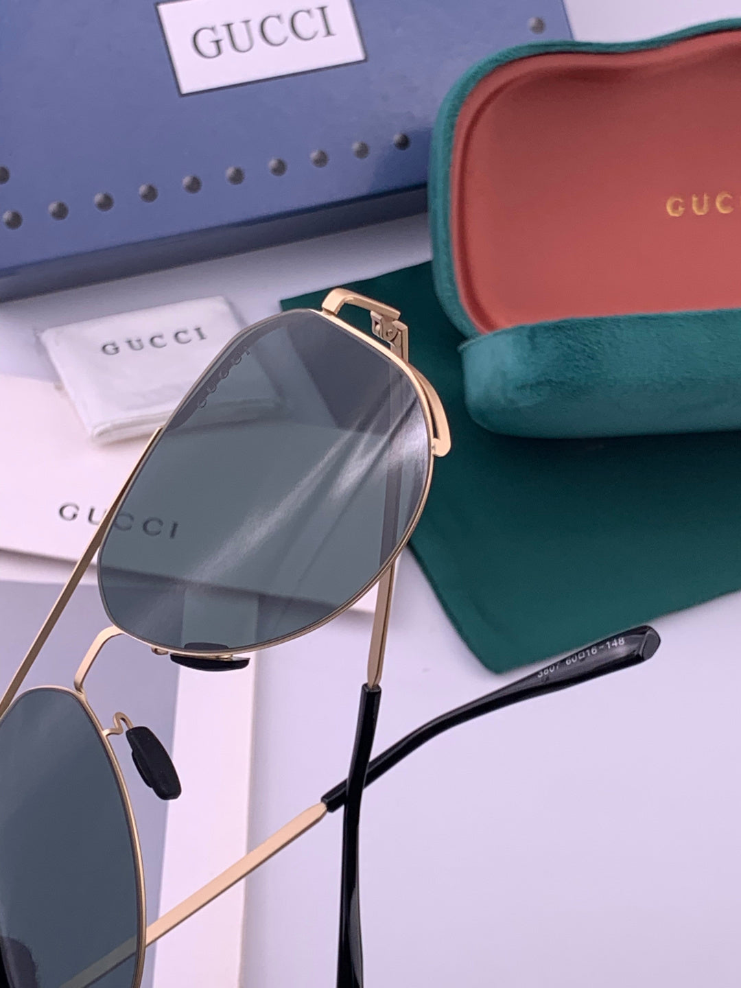 Gucci G7380 Fashion Gold Lens Sunglasses for Men & Women - 464987 - detail image 4