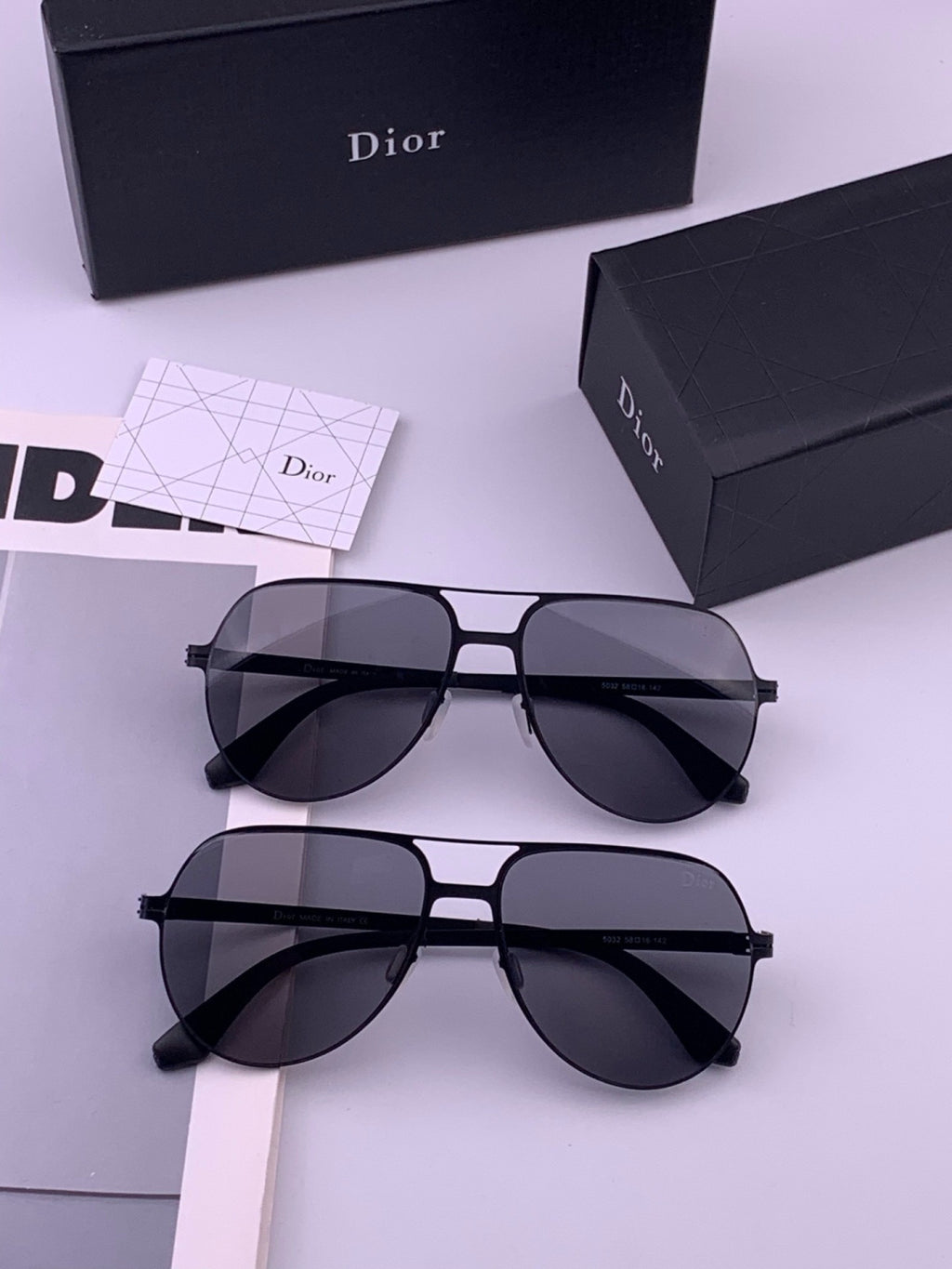 Dior 2503 Oversized Orange Lens Sunglasses for Men & Women - 465267 - detail image 7