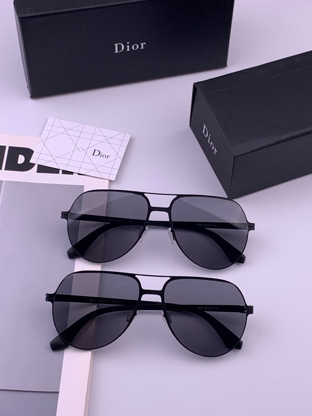 Dior 2503 Oversized Orange Lens Sunglasses for Men & Women - 465267 - detail image 7