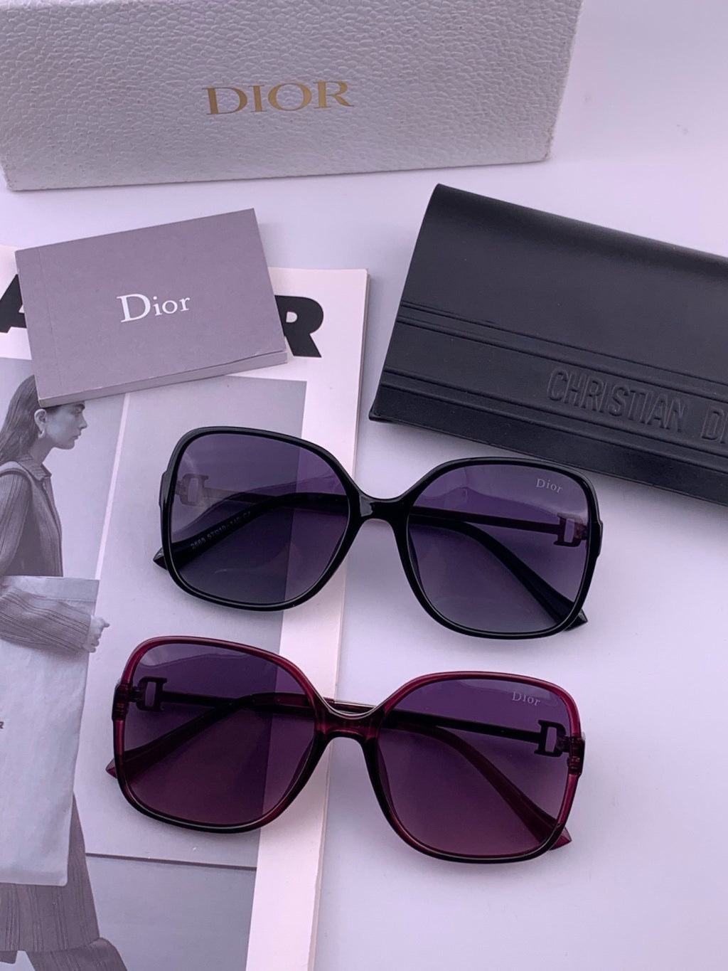 Dior D8266 Polarized Fashion Pink Lens Sunglasses for Men & Women - 465314 - detail image 5