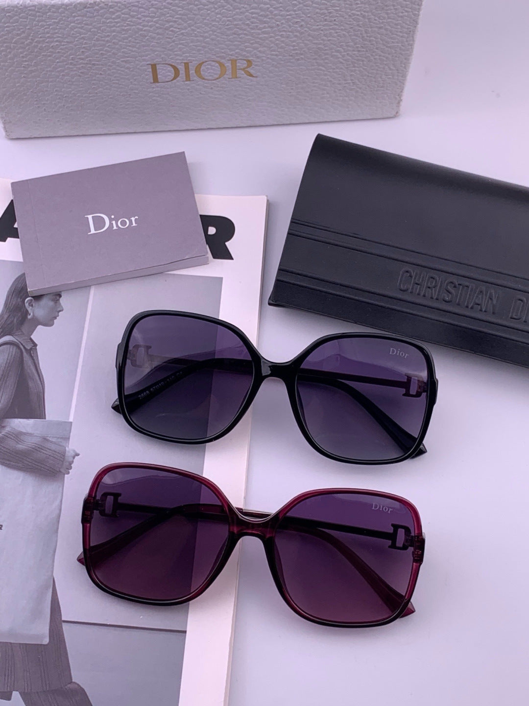 Dior D8266 Polarized Fashion Pink Lens Sunglasses for Men & Women - 465314 - detail image 5