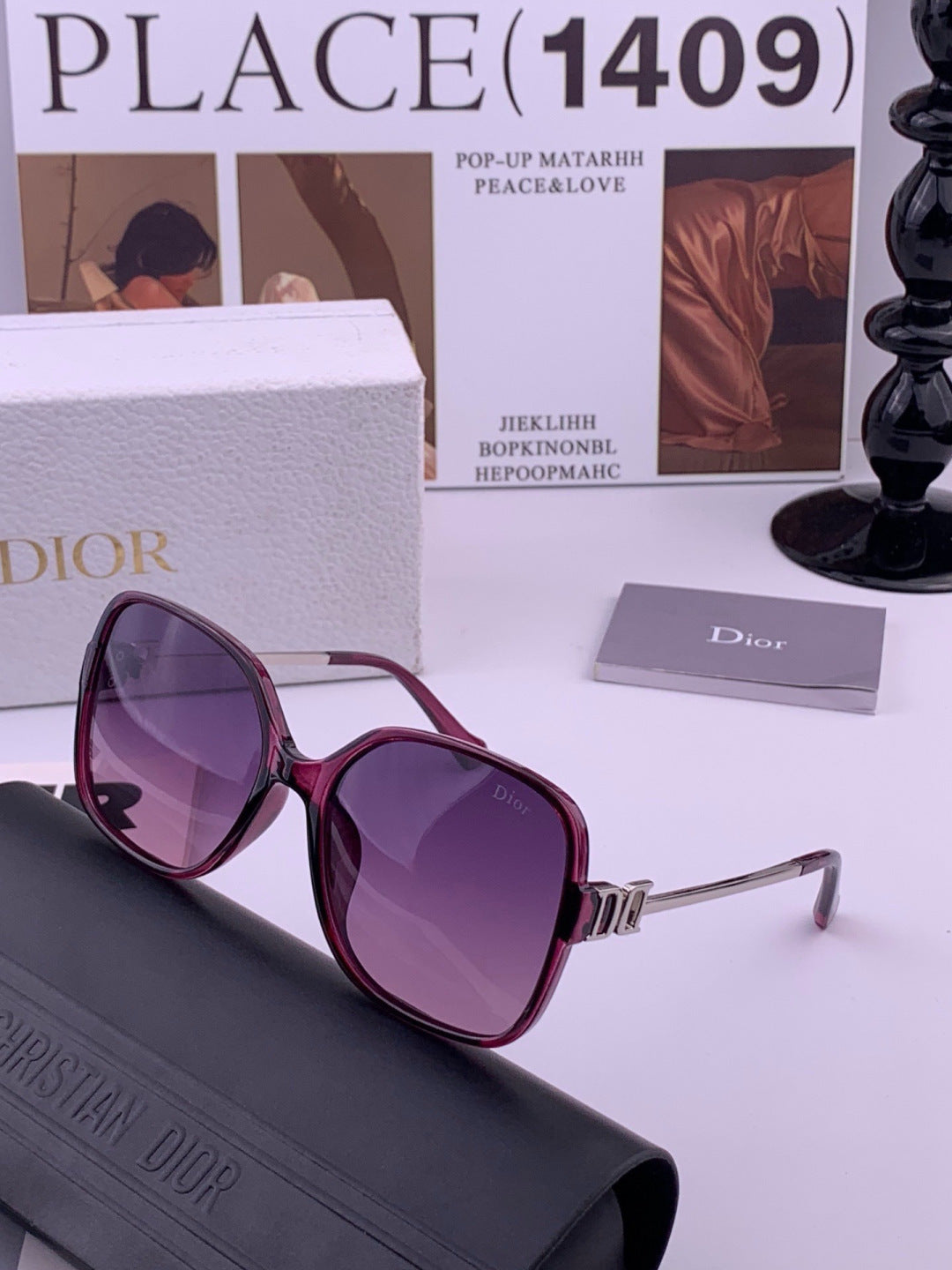 Dior D8266 Polarized Fashion Pink Lens Sunglasses for Men & Women - 465314