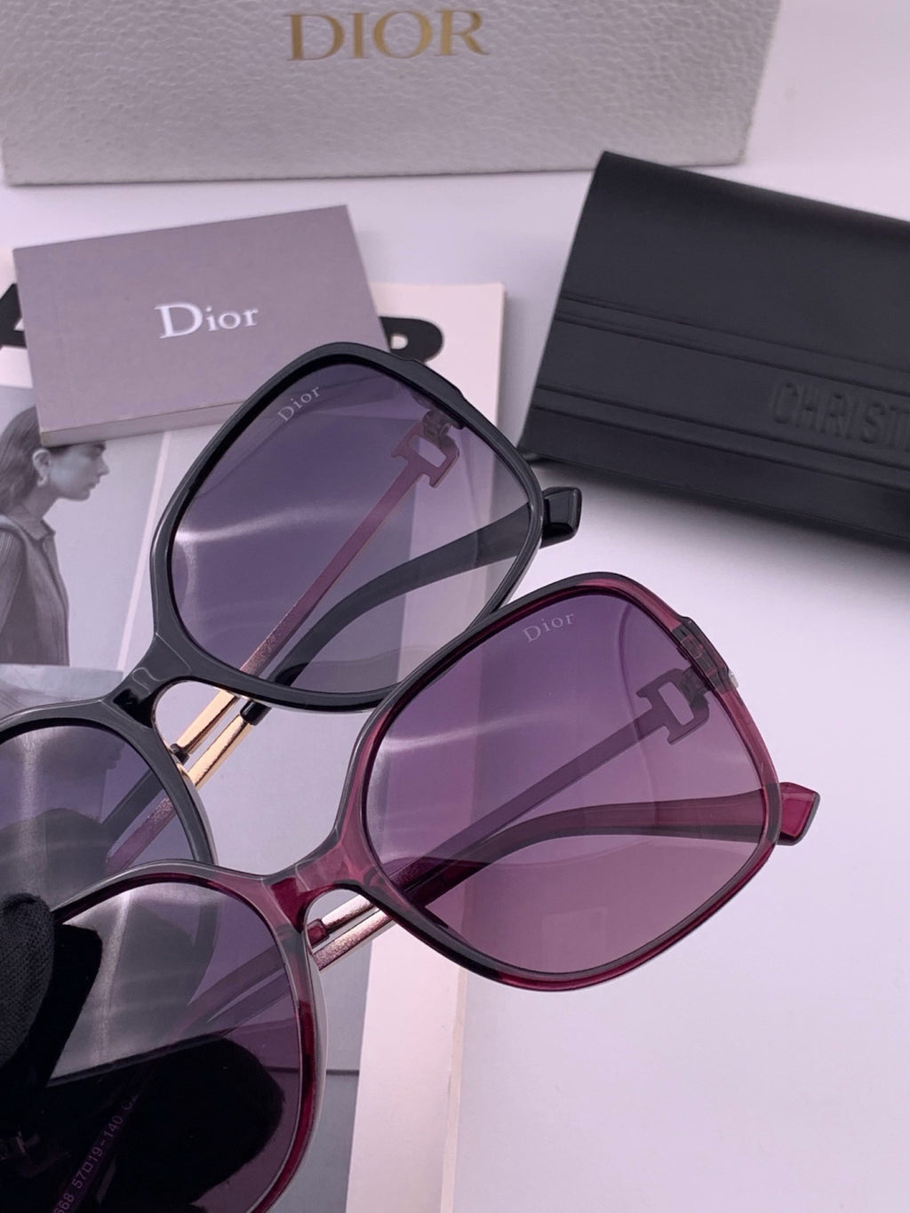 Dior D8266 Polarized Fashion Pink Lens Sunglasses for Men & Women - 465314 - detail image 4